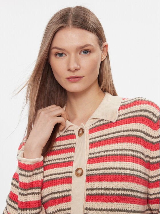 Pepe Jeans Pepe Jeans Kardigan Gala Cardigan PL702107 Czerwony Slim Fit
