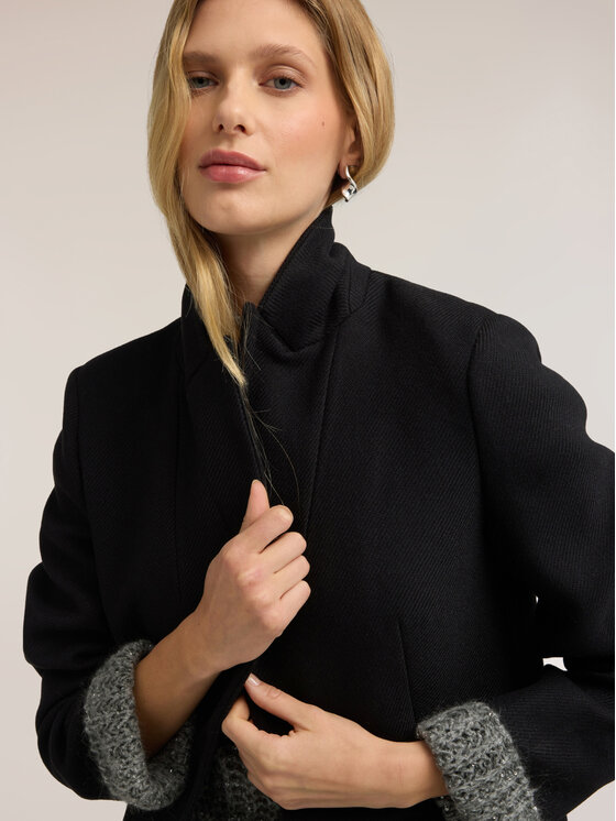 Motivi Motivi Cappotto invernale 0070Q000718N033 Nero Regular Fit
