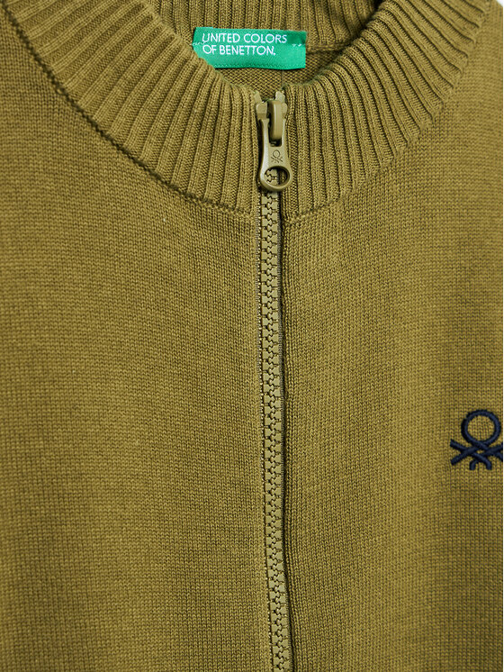 United Colors Of Benetton United Colors Of Benetton Sweter 12CDC500A Zielony Regular Fit
