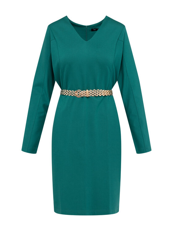 QUIOSQUE QUIOSQUE Každodenné šaty 4VF007 Zelená Regular Fit