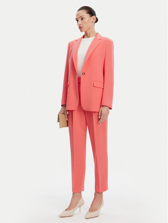 BOSS BOSS Штани з тканини Tapiah 50490037 Кораловий Regular Fit