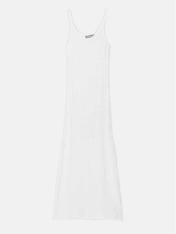 Desigual Desigual Strandkleid Kenia 24SWMF02 Weiß Regular Fit
