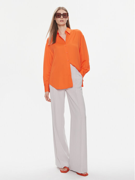 Calvin Klein Calvin Klein Košile K20K206777 Oranžová Relaxed Fit