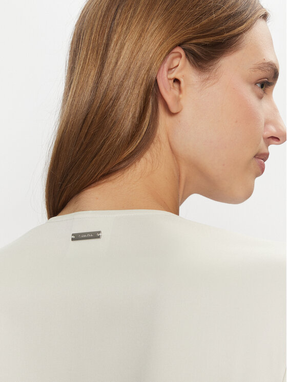 Calvin Klein Calvin Klein Blúz K20K208067 Ekru Regular Fit