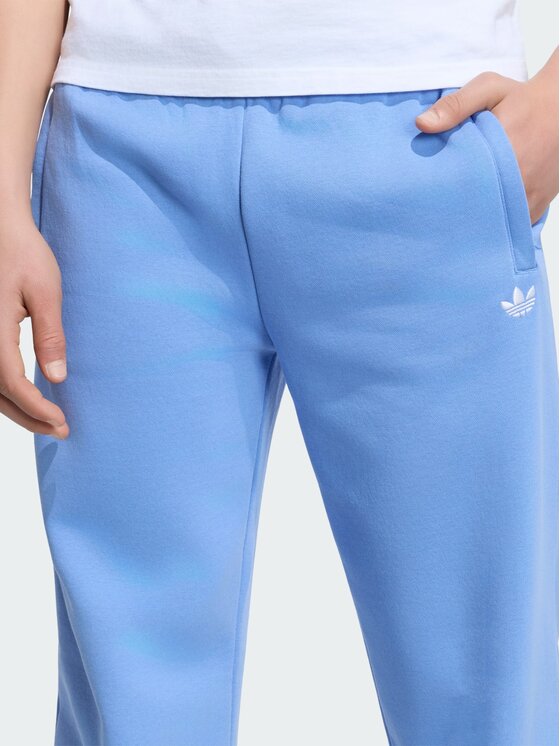 adidas adidas Spodnie materiałowe 168911 Niebieski jasny Oversize