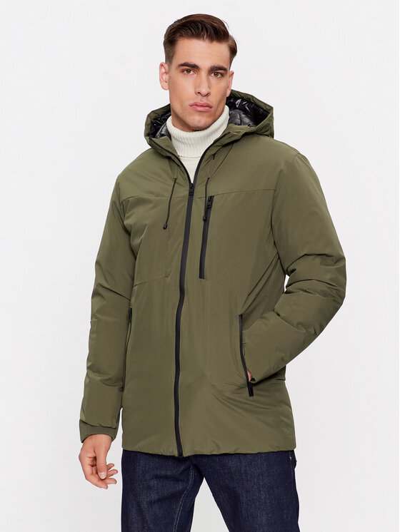 Jack&Jones Ziemas jaka 12243225 Zaļš Regular Fit