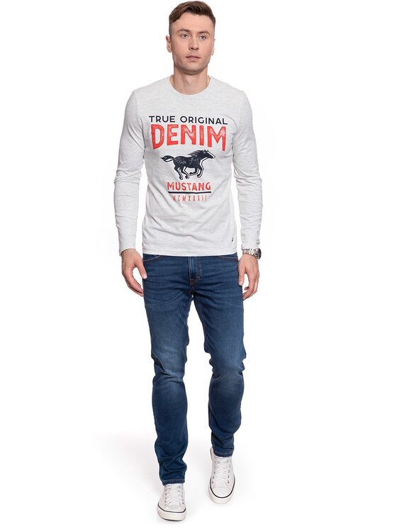 Mustang Mustang T-Shirt ADRIAN C Szary Regular Fit