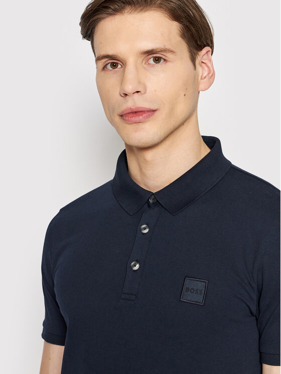 Polo Passenger 50472668 Blu scuro Slim Fit