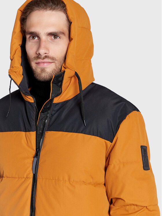 Giubbotto piumino Linjat 065-0419 Marrone Regular
