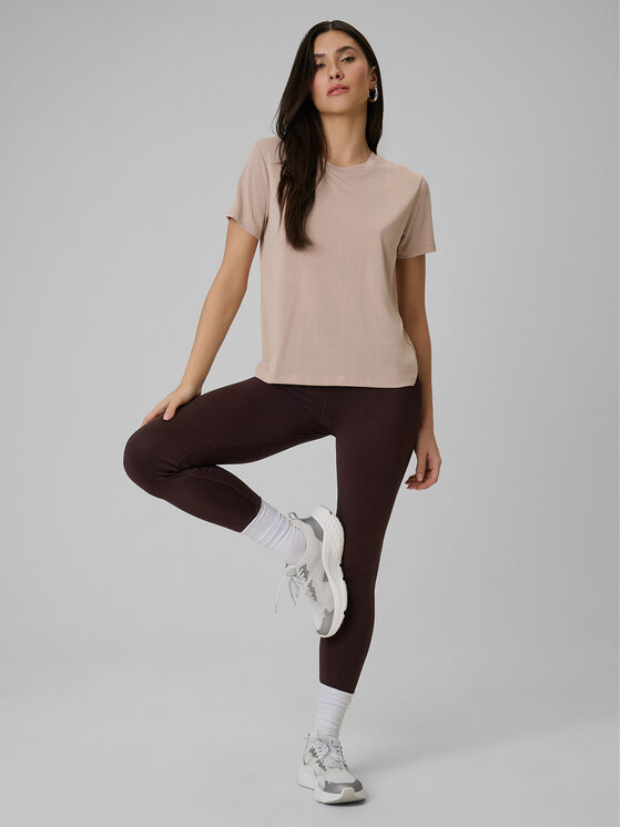 4F 4F T-Shirt SPORTS CLUB Beżowy Regular Fit