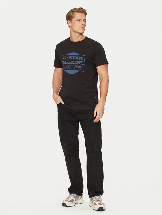 G-Star Raw G-Star Raw T-Shirt Originals D25443-8415 Czarny Regular Fit