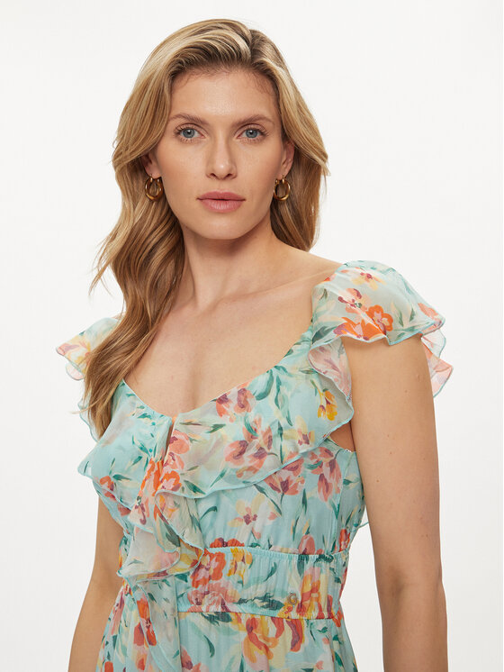 Guess Guess Sukienka codzienna Elide W4GK37 WE550 Kolorowy Regular Fit