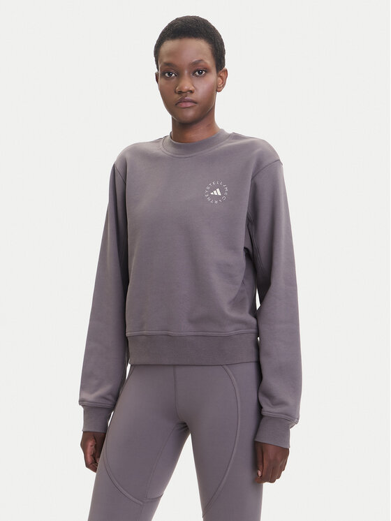 adidas by Stella McCartney adidas by Stella McCartney Суитшърт JW4692 Виолетов Regular Fit