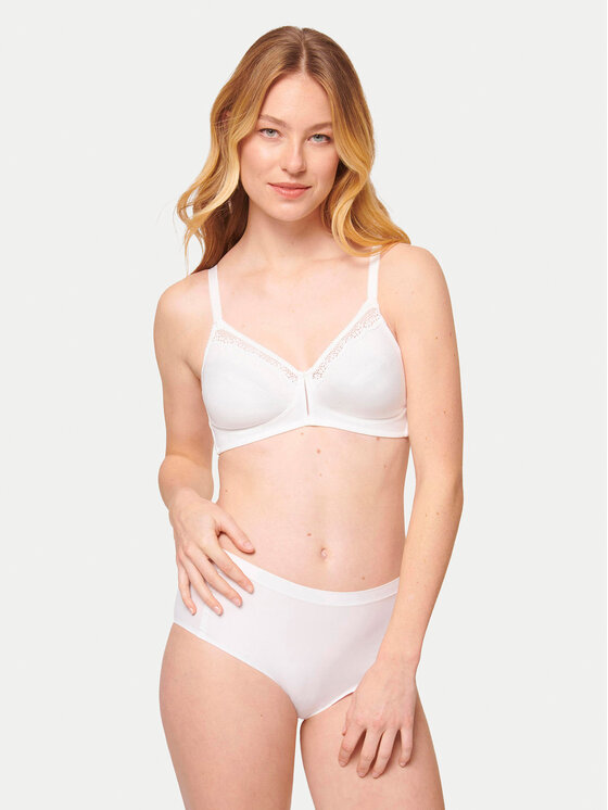 Triumph Triumph Biustonosz braletka Cotton Beauty 10094814 Biały