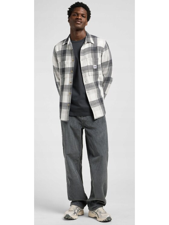 Lee Lee Koszula Workwear Shirt 2.0 Biały Relaxed Fit