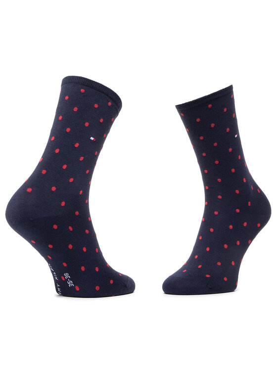 Tommy Hilfiger Tommy Hilfiger 2er-Set hohe Damensocken 100001493 Dunkelblau