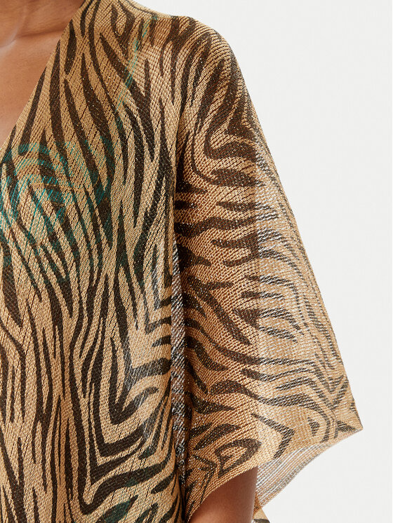 Selmark Selmark Kimono BC297 Złoty Relaxed Fit