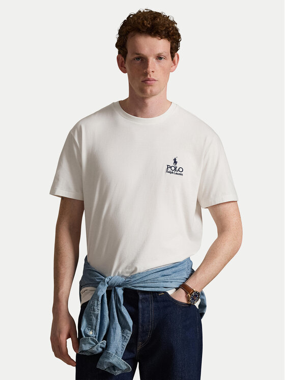 Polo Ralph Lauren Polo Ralph Lauren T-särk 710981136001 Valge Regular Fit