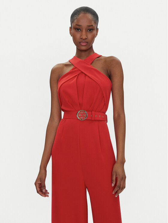 Rinascimento Rinascimento Jumpsuit CFC0122533003 Rot Regular Fit