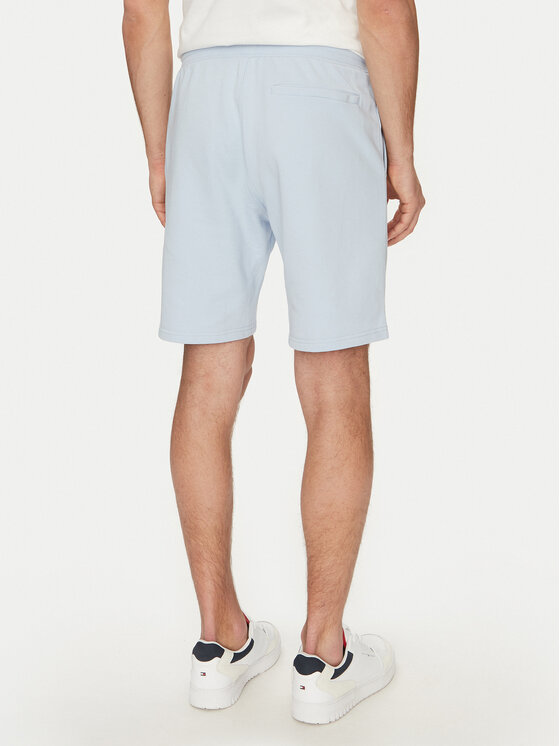 Tommy Hilfiger Tommy Hilfiger Шорти з тканини Essential Terry Sweatshort MW0MW37240 Блакитний Regular Fit