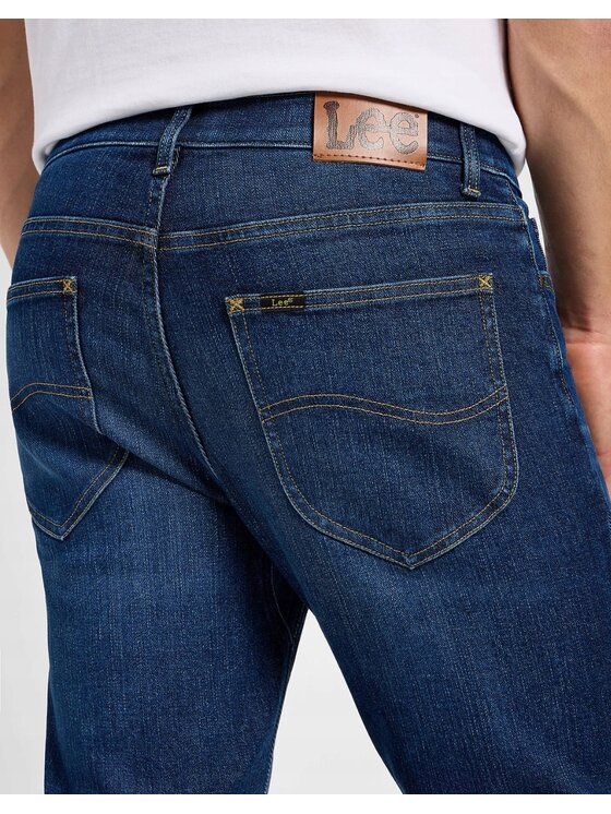 Lee Lee Jeansy X Straight Niebieski Regular Fit