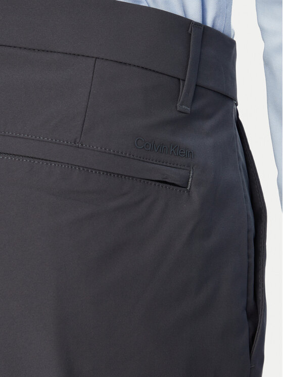 Calvin Klein Calvin Klein Bavlnené nohavice LV04LB610G Tmavomodrá Slim Fit