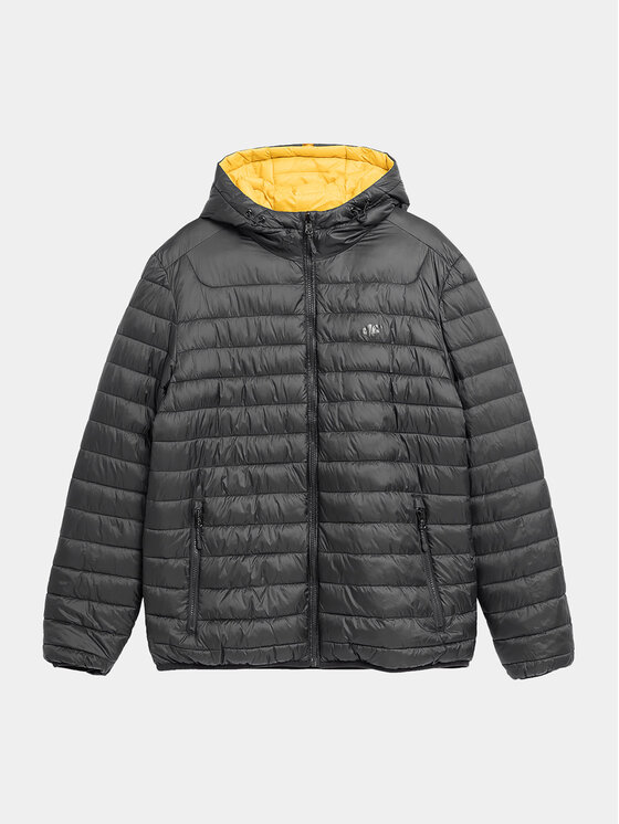 4F 4F Преходно яке 4FAW23TDJAM242 Черен Regular Fit