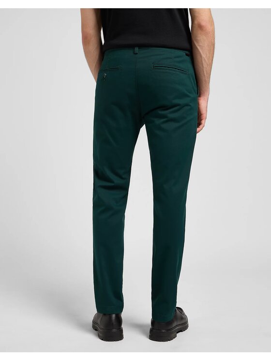 Lee Lee Chinosy CHINO SLIM Zielony Slim Fit