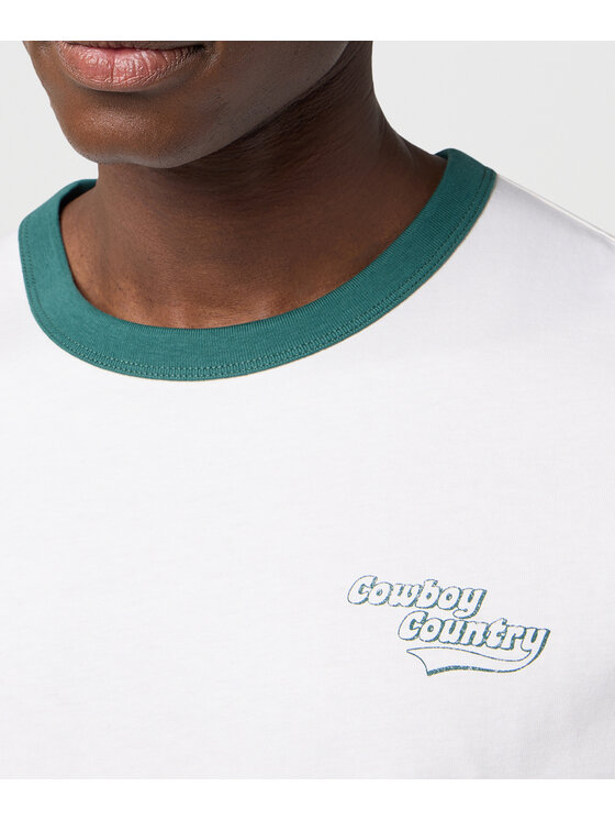 Wrangler Wrangler T-Shirt 112371497 Biały Regular Fit