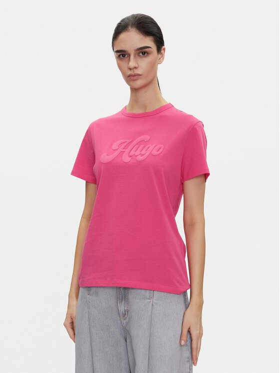 HUGO HUGO T-krekls Damacia_4 50539101 Rozā Regular Fit
