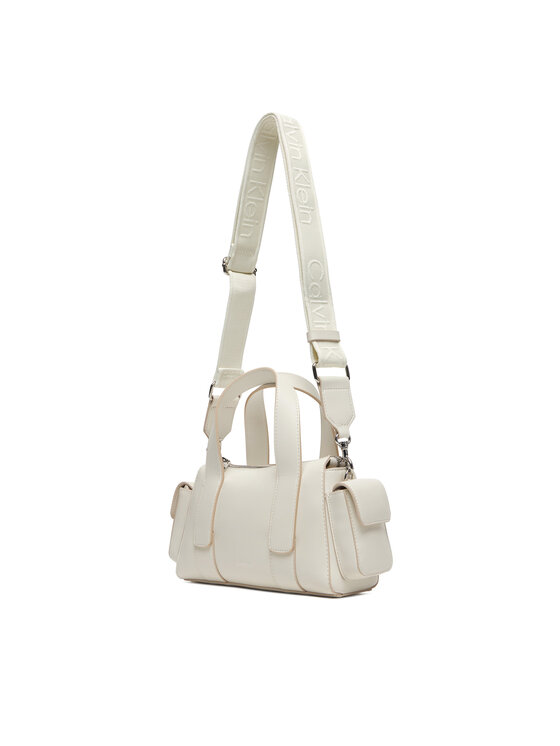 Calvin Klein Calvin Klein Torebka Webbing Strap Pocket Bag LV04F3291G Biały
