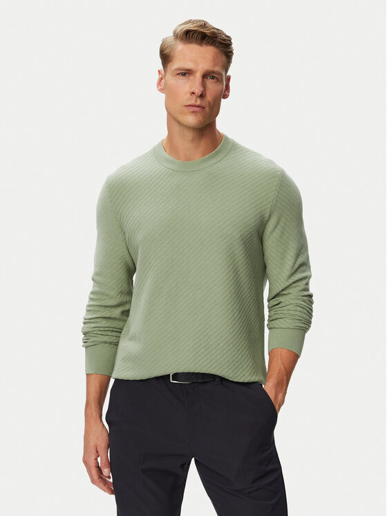 BOSS BOSS Пуловер H-Lofranco 50565565 Каки Regular Fit