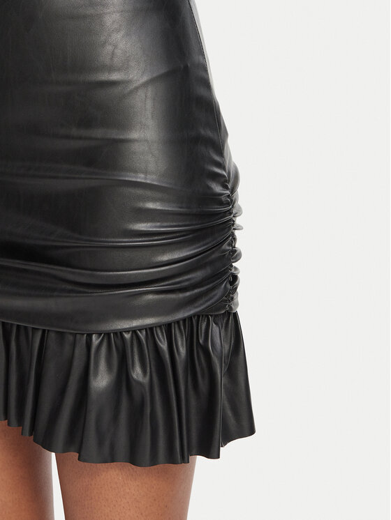 Elisabetta Franchi Elisabetta Franchi Vestito in similpelle AB-989-66E2-V400 Nero Slim Fit
