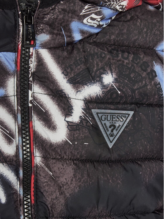 Guess Guess Kurtka puchowa L5RL10 WCFM0 Kolorowy Regular Fit