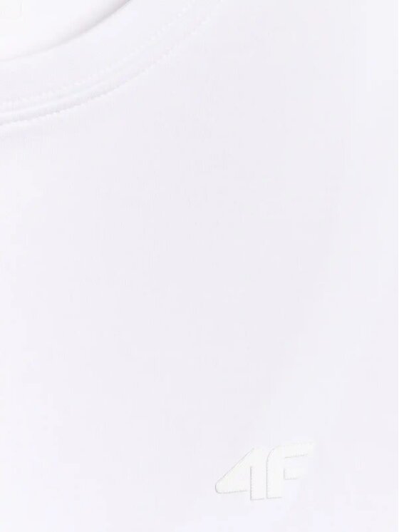 4F 4F T-Shirt 4FWMM00TTSHF3306-10S Biały Authentic Slim Fit