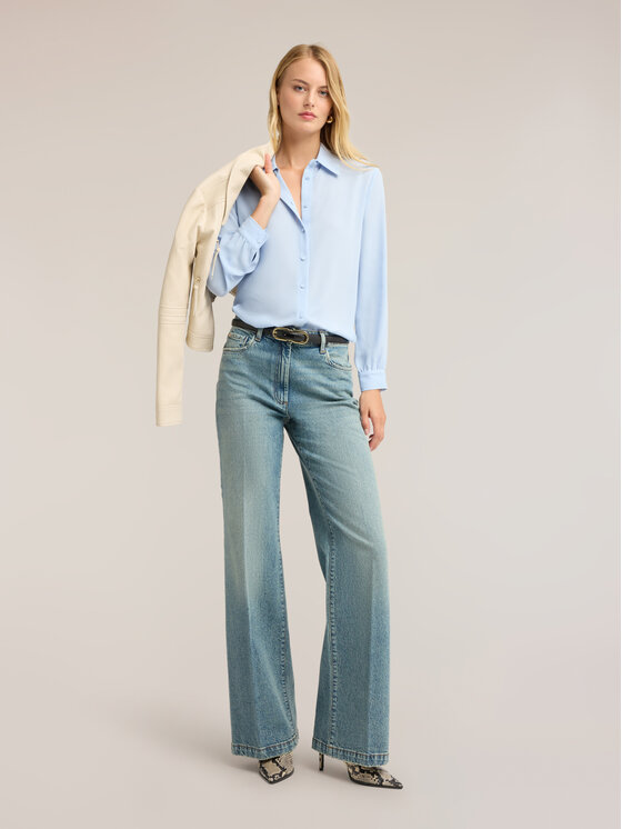 Motivi Motivi Koszula 5093Q001022N004 Turkusowy Regular Fit