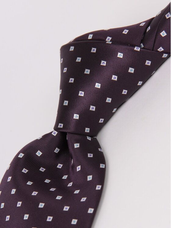 LARS LARS Krawat P3389 Bordowy