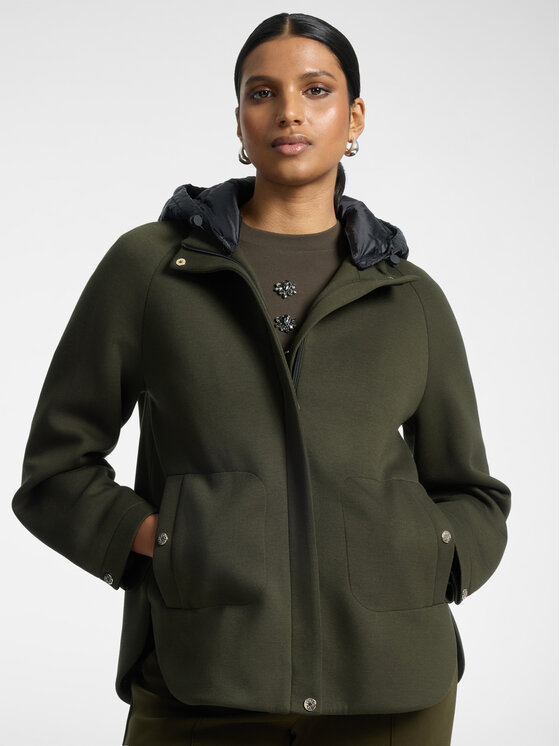 Elena Mirò Elena Mirò Cappotto invernale 8015Z000043N035 Verde Regular Fit