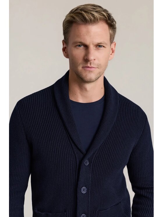 Lancerto Lancerto Kardigan Folke SW073226000078 Granatowy Regular Fit