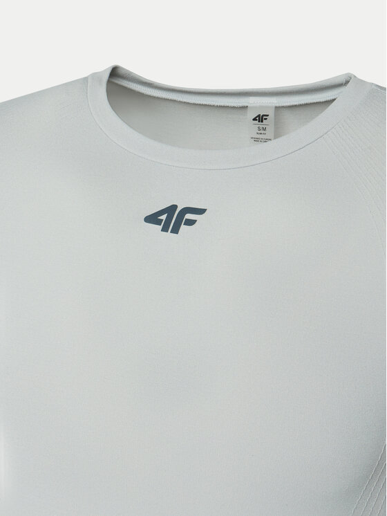 4F 4F Технічна футболка 4FWAW24TFTSM0975 Сірий Slim Fit