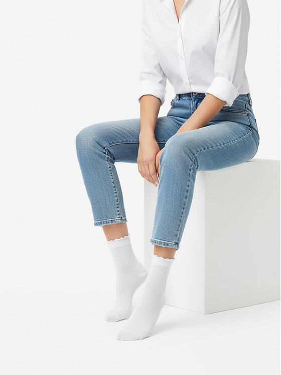 Nine West Nine West Hosszú zoknik CEO_AS_NW_01_Z_AW25 (3-PACK) Fehér