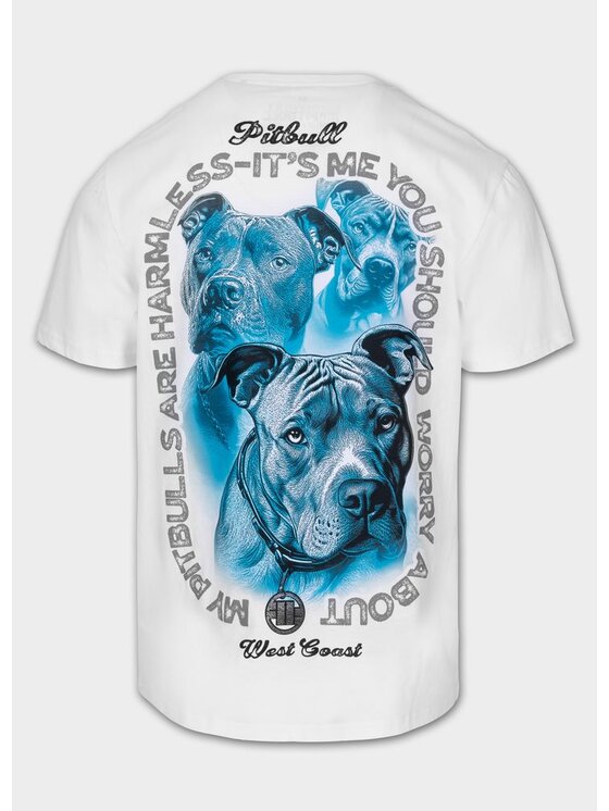 PITBULL PITBULL T-Shirt PROTECTOR Biały Regular Fit