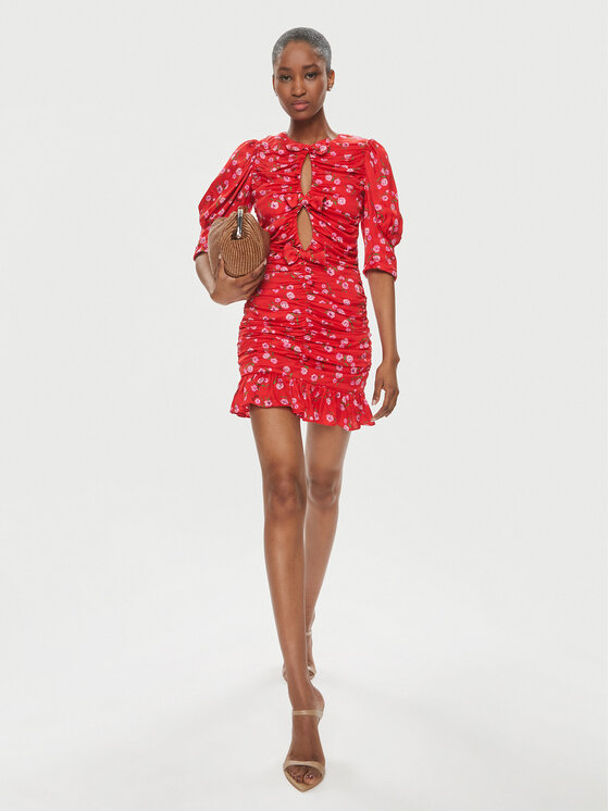 ROTATE ROTATE Rochie cocktail 1121922946 Roșu Slim Fit