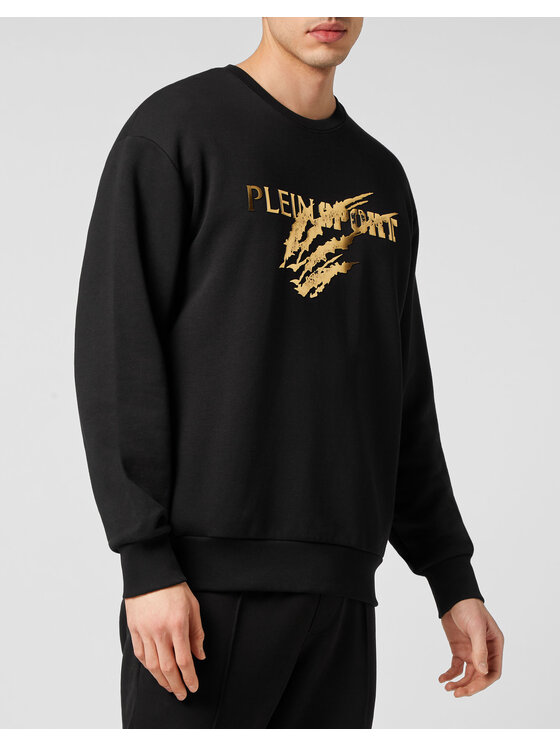 Plein Sport Plein Sport Longsleeve 13243 Czarny Regular Fit