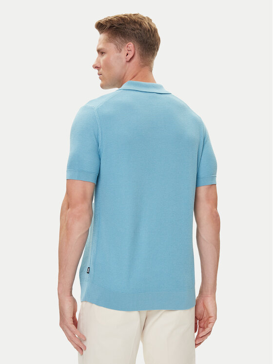 BOSS BOSS Polo majica H-Iannotti 50543148 Modra Regular Fit