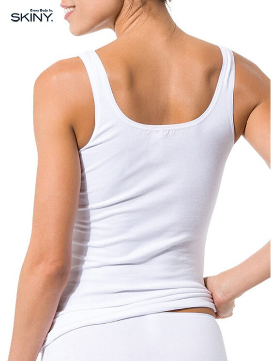 Skiny Skiny 2-dílná sada T-shirts 81147 Bílá Slim Fit