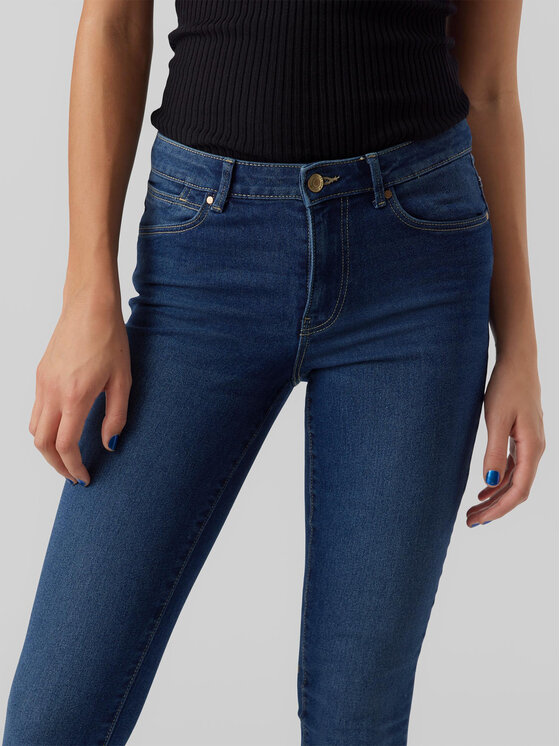 Vero Moda Vero Moda Jeans hlače June 10278817 Mornarsko modra Slim Fit