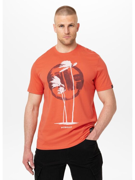 PITBULL PITBULL T-Shirt AUTOMATIC Pomarańczowy Regular Fit