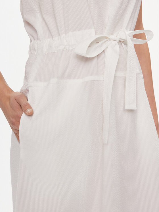 Max Mara Leisure Max Mara Leisure Letné šaty Panfilo 2416221068 Biela Regular Fit