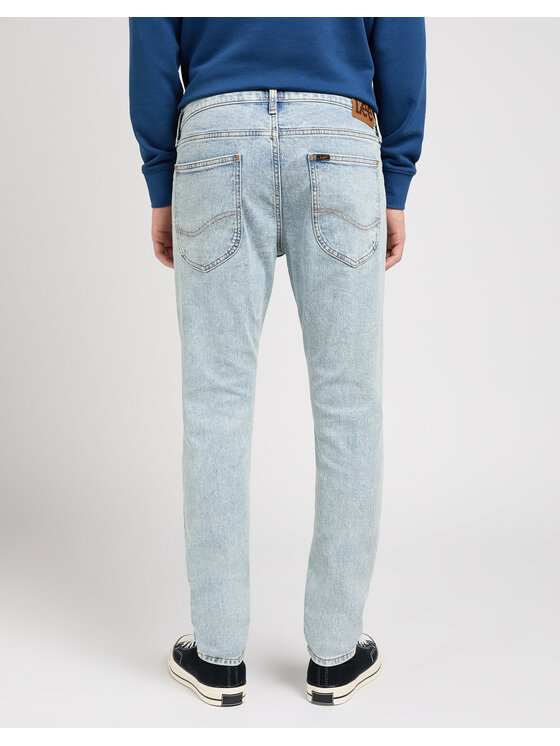 Lee Lee Spodnie materiałowe LUKE Niebieski Slim Fit
